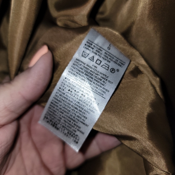 NWT Mens SZ L Banana Republic Vegan Suede Jacket Coat Light Brown Preppy - Picture 6 of 13